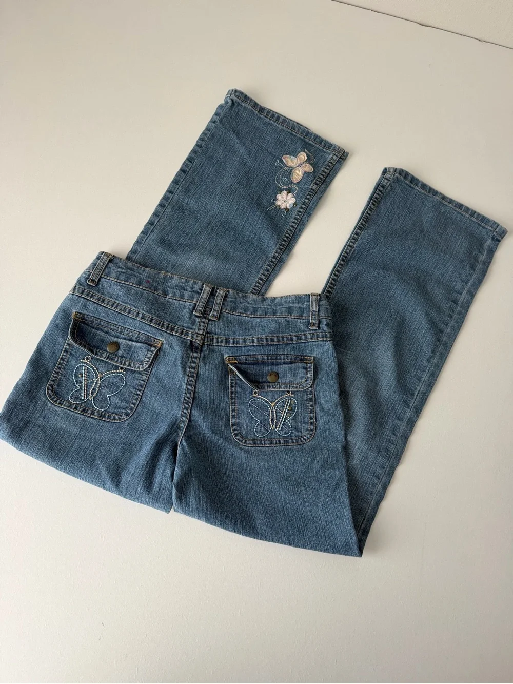 Y2K BONGO Embroidered Cargo Jeans